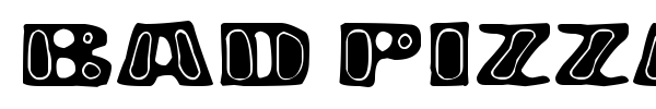 Bad Pizza font preview